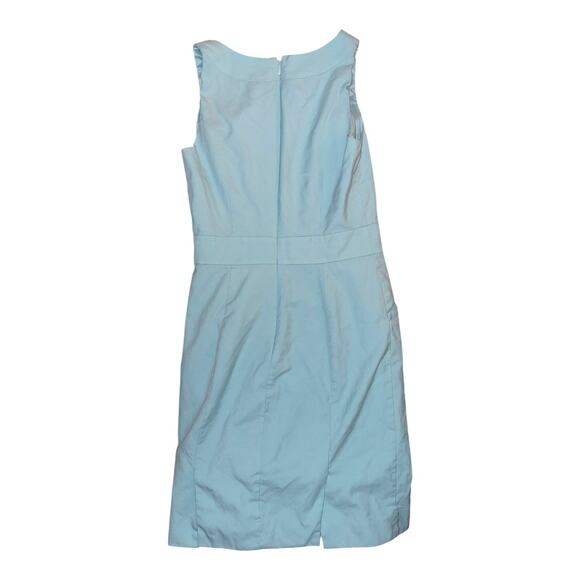J Crew Womens Light Blue Sleeveless Shift Dress Zippered Size 4 - Picture 3 of 3
